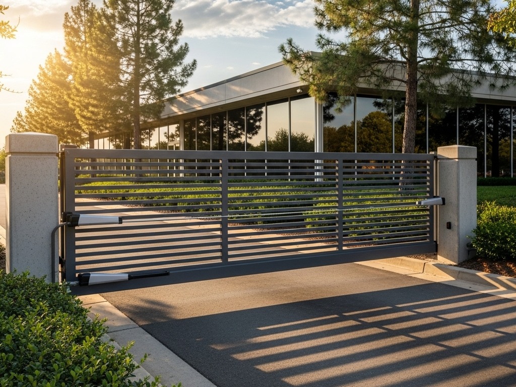 Commercial Swing Gates Installation by AD Security, Inc.
